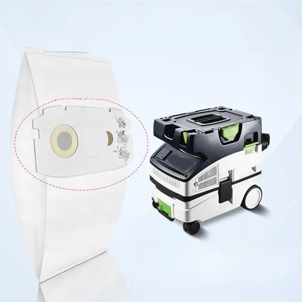 5/10/15pcs Filter Dust Bags For CT For MIDI Dust Extractor Filter Bags Series Home Cleaner Tear-resistant Filtration Tools Parts