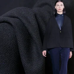 Redraspberry Navy Blue Twill Worsted Wool Fabrics 100%Wool Garment Materials Winter Women Ovecoat Sewing Clothes Freeshipping