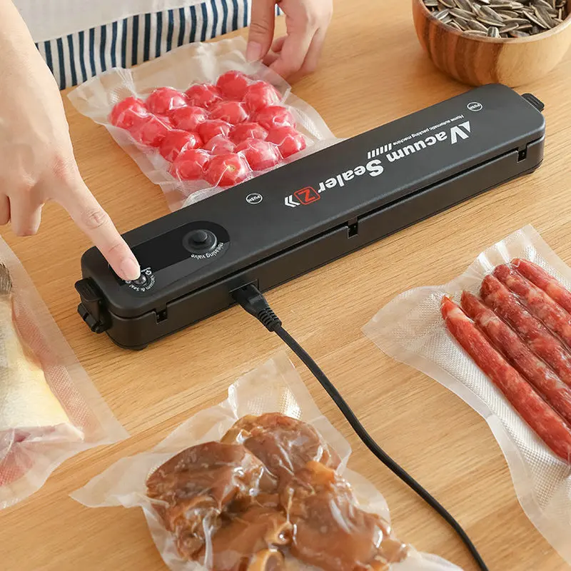 

Portable Film Sealer Vacuum Packer Vacuum Sealer Packaging Machine Tool Household Food Vacuum Sealer Kit Including 10Pcs Bags