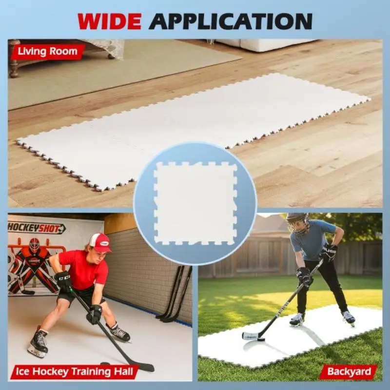 Hockey Flooring Tiles for Training Dryland Synthetic Ice Tiles Hockey Shooting Equipment view 8