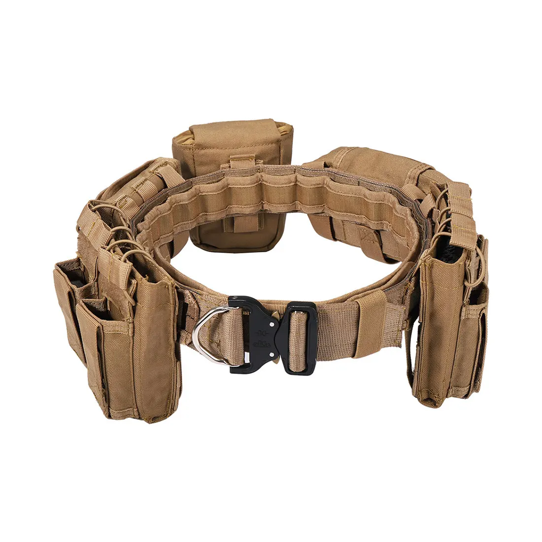 

YAKEDA Tactical Belt Outdoor Patrol Multifunctional Molle Detachable Adjustable Belt Set for Airsoft Tactical Loadout