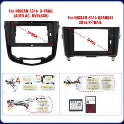 10.1inch Car Radio Frame For NISSAN 2014 QASHQAI 2014/X-TRAIL DVD Stereo Fascia Plate Mounting Dash Installation Bezel Trim Kit