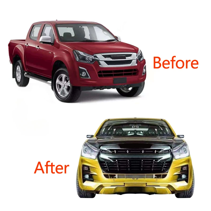 New Fashion Upgrade Pickup Truck Car Body Kit Fit D- 2016 2017 2018 2019 To D-Max 2020