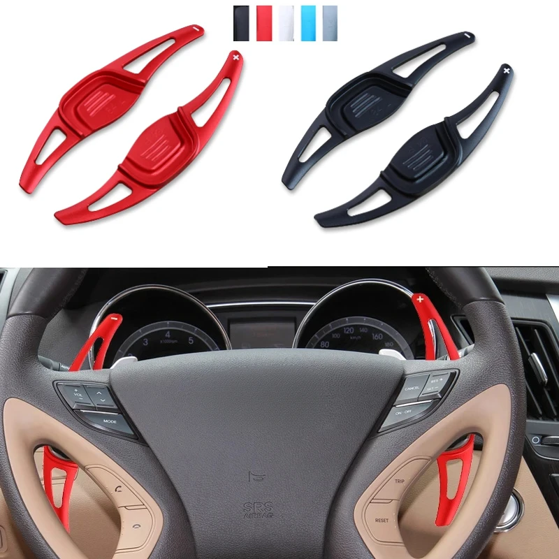 For Hyundai Sonata I45 YF Sonata 2011-2014  Car Steering Wheel Shift Paddle DSG Shifter Extension Aluminum Alloy Accessories