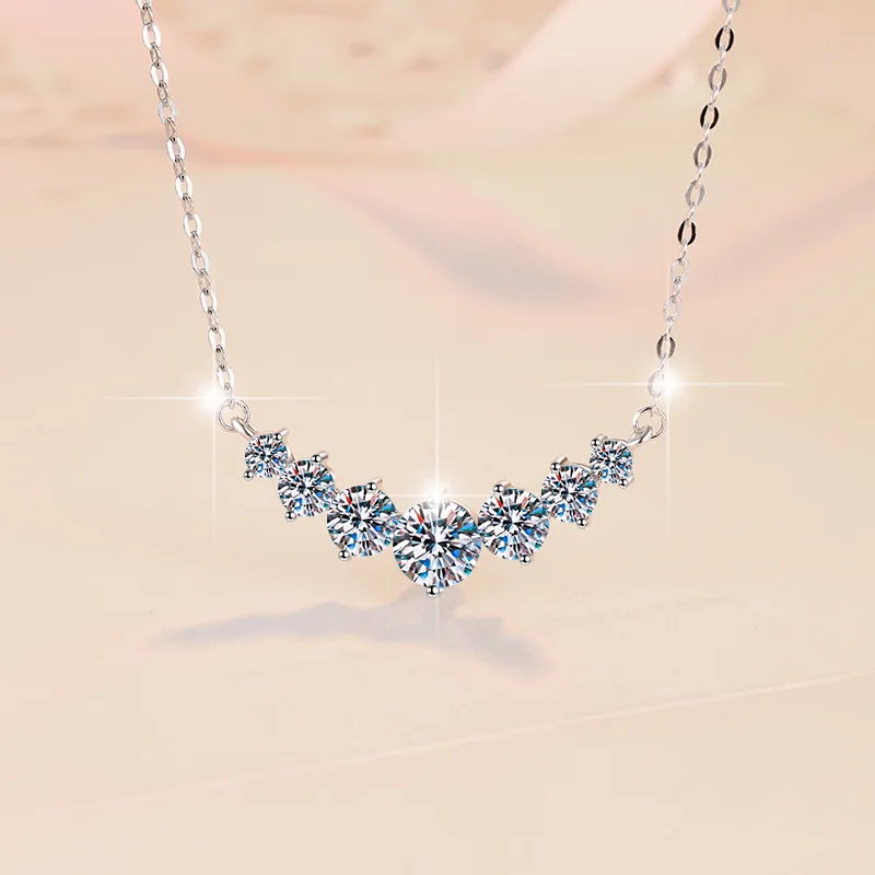 

Luxury 925 Sterling Silver Necklace Noble Pendant for Women Wedding Jewelry Fine Accessories Zircon Fashion Party Gifts
