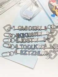 210pcs 8mm Slide Letters Charms Alphabet A-Z Alloy Rhinestone Fit DIY Wristband Bracelet Collar Jewelry Making Women Kids Gift