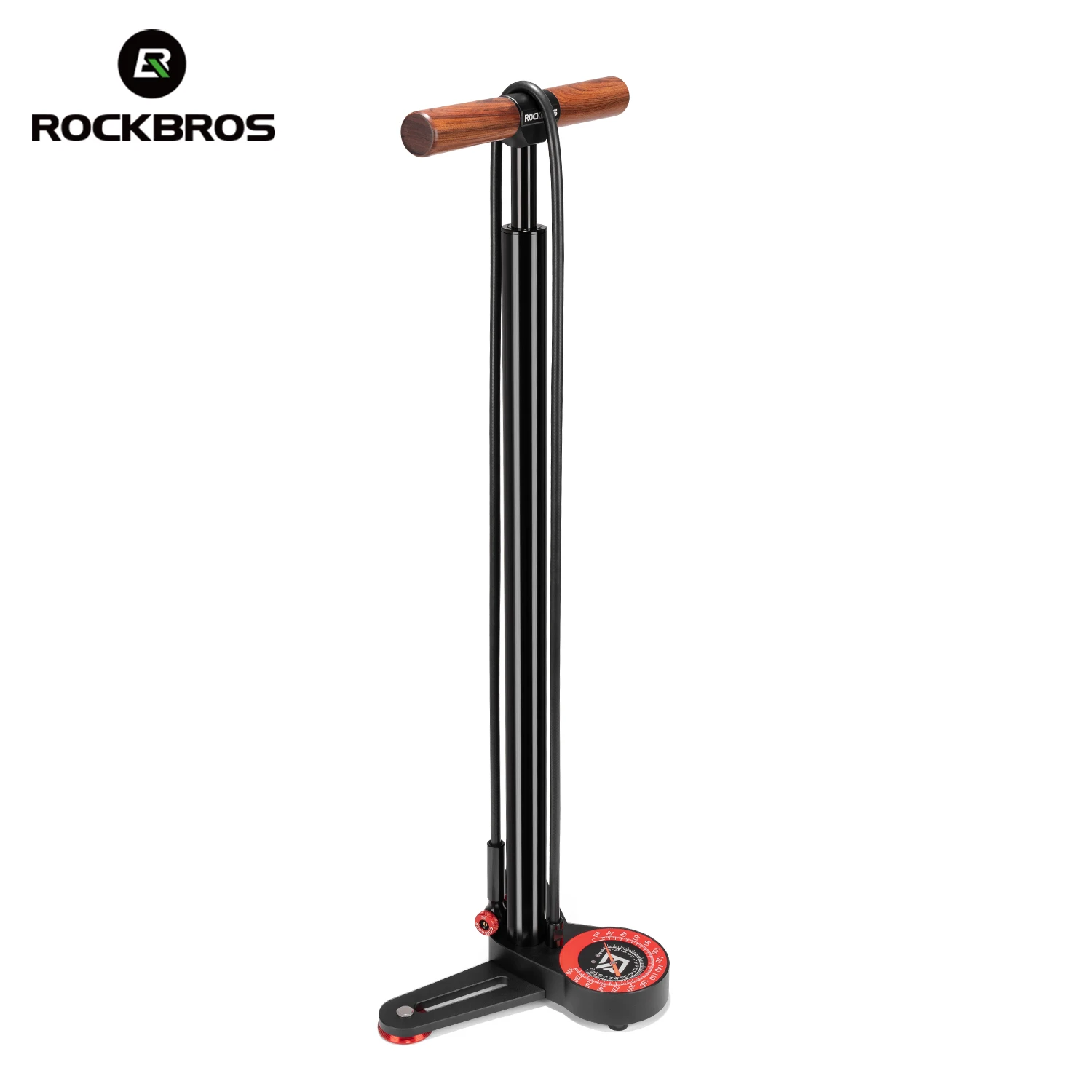 AliExpress ROCKBROS Bicycle Pump Stainless Steel Bike Pump High Pressure Pump with 3.5-inch large dial 240 psi Internal Pressurization Pump