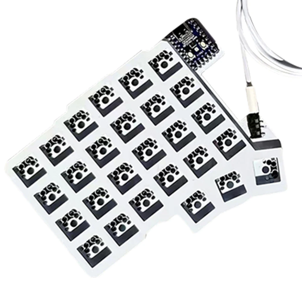 Teclado dividido, teclado ergonómico con cable, teclado para juegos de intercambio en caliente, teclado de mano izquierda y derecha, accesorios personalizados para jugadores de PC