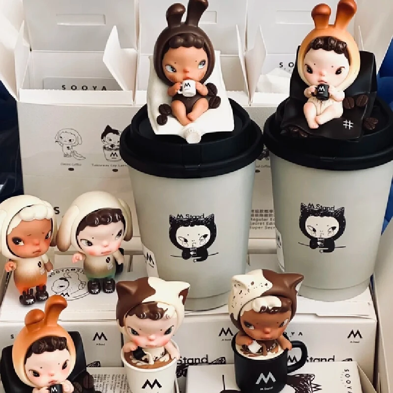 

Новая подставка Sooyastudio M, кофейная серия, слепая коробка, фигурки Kawaii, изысканные декоративные коллекционные модели, настольные украшения, подарки
