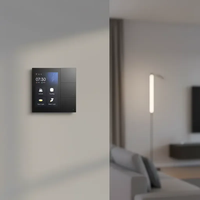 Smart SIP Video with KNX Integration for Whole-House Control Remote Operable 3.3 Inch Touchscreen for Hybrid Smart