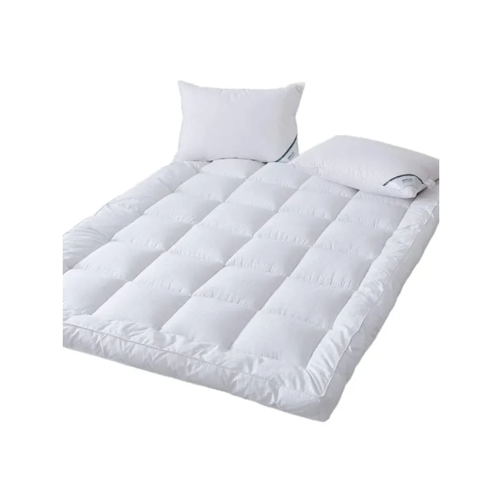 

Extra Thick Mattress Topper Queen Bed Size.Breathable Cooling Mattress Pad Cover.100% Cotton Pillow Top Quilted Mattress