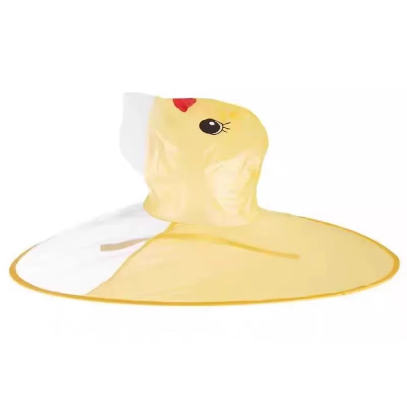 

Cute Duck Kids Rain Hat Waterproof Children’s Umbrella Hat Cartoon Animal Headwear for Boys Girls Rain Protection Outdoor Gear
