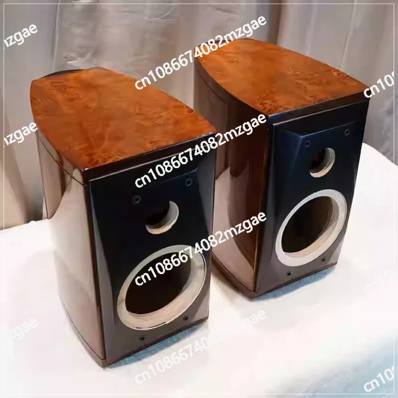6.5-inch 8-inch Waist Drum Speaker, Solid Wood Drum Waist Curvature Audio Empty Box, Beveled Piano Paint Highlight