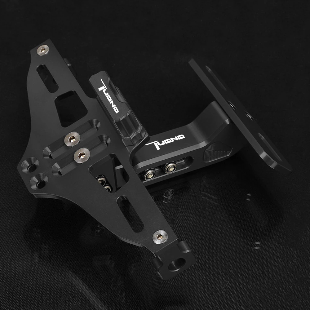 حامل لوحة ترخيص خلفية وإشارة انعطاف مصباح LED ، مصنع Aprilia Tuono ، RS V4 RSV1000R V4R RS125 ، CNC #2