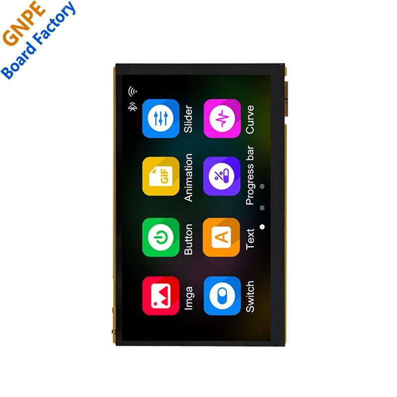 لوحة تطوير ESP32 P4 شاشة 7 بوصة شاشة لمس 7 بوصة على متن ESP32-C6/منفذ الكاميرا/منفذ مكبر الصوت