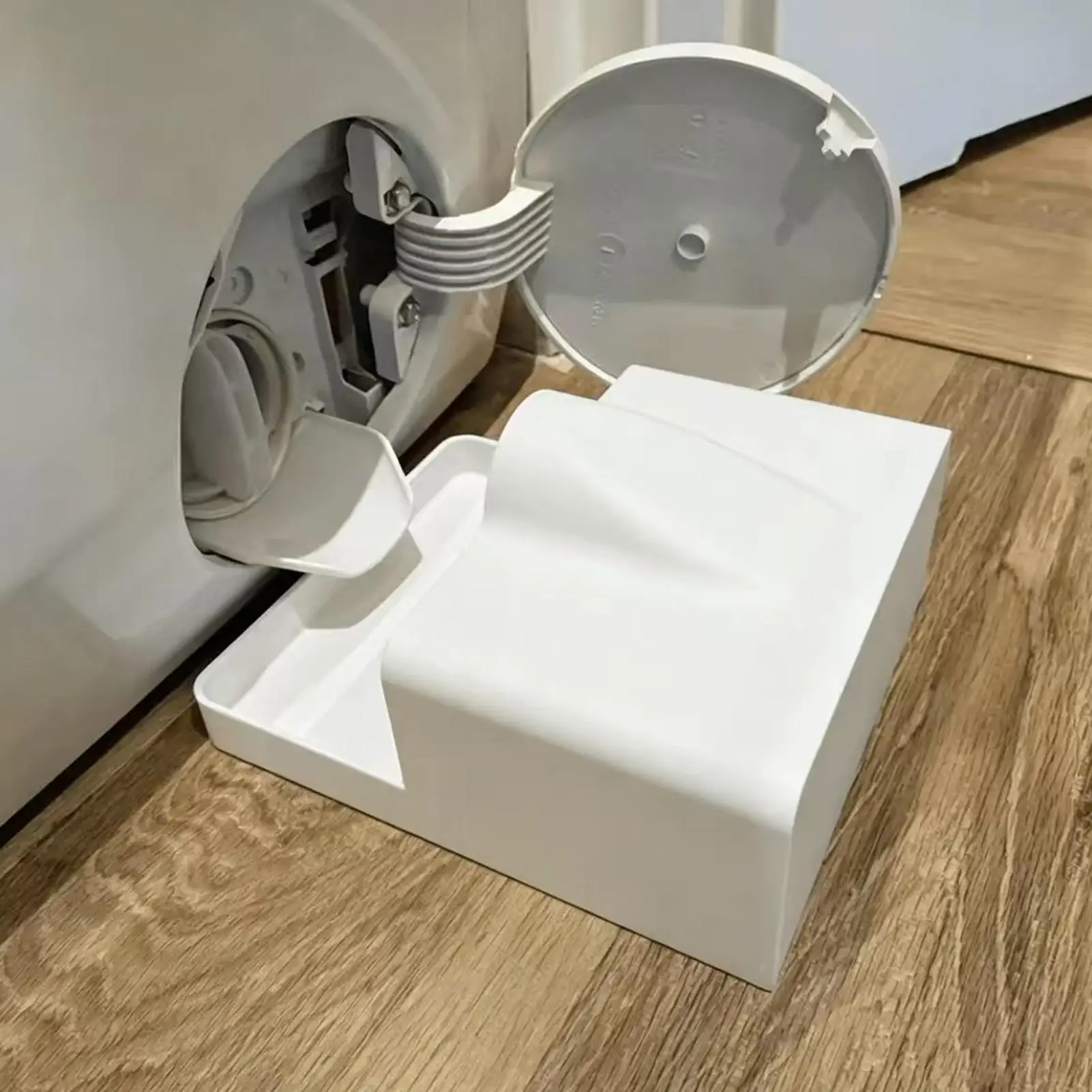 Washing Machine Drain Tray Washer Water Catcher Guide Funnel Laundry Drain Accessory for Basement Apartment Dormitory Home