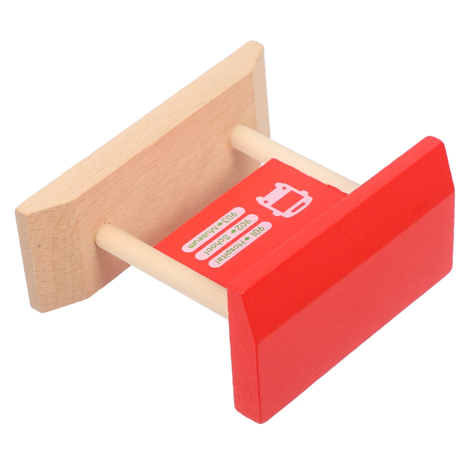 Acessório de trilho de trem ferroviário de madeira, faça você mesmo, layout decorativo de ferrovia, plataforma de simulação, crianças, engraçado