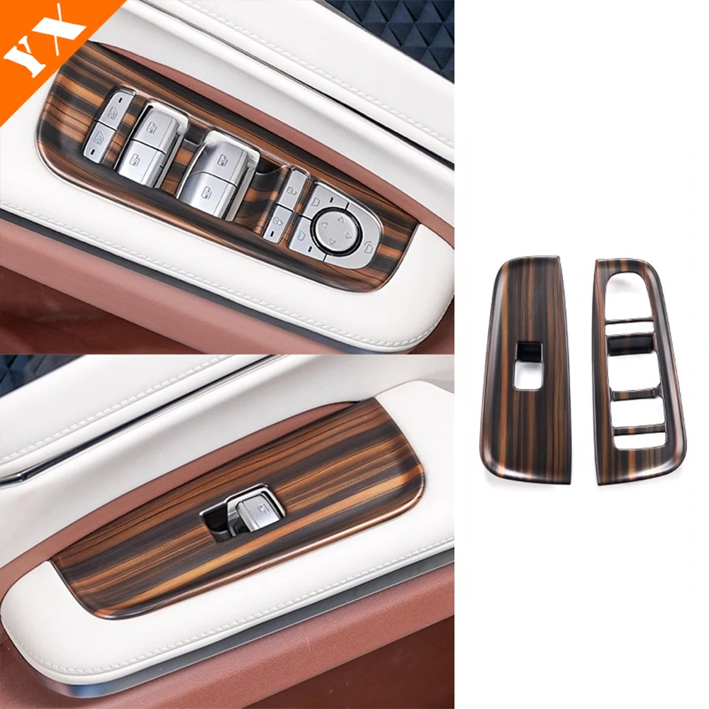 ل BYD M9 2025 2026 اكسسوارات لوحة مفاتيح زجاجية للسيارة ، وسادة مسند الذراع الداخلي ، غطاء مقبض باب السيارة ، غطاء تزيين السيارة