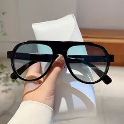 Vintage Brand Designer Oversized Pilot Sunglasses Women For Men Fashion Popular Big Frame Luxury Sun Glasses Punk Eyewear UV400