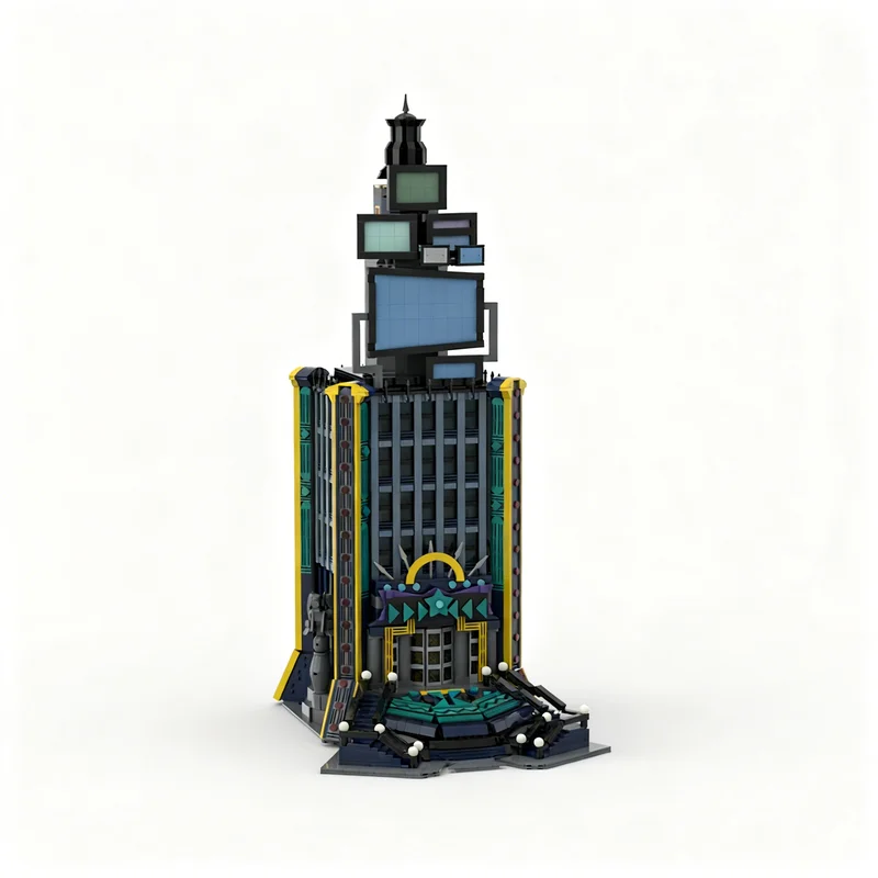5707pcs MOC Memory's Skyscraper Kingdom Hearts II Architecture Model Building Blocks Christmas Gifts Toy Construction DIY Art
