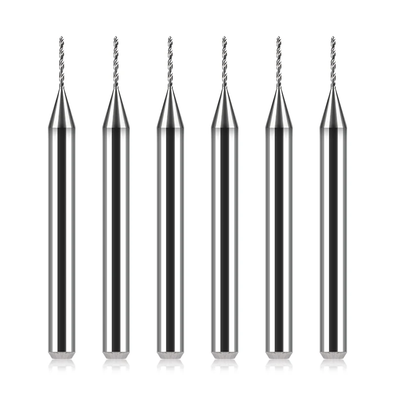 CNC Mini Drill Bit Tungsten Steel Precision Machining Drilling 0.55mm 0.58mm 0.6mm 0.63mm 0.66mm 0.68mm for PEEK TORLON/PAI