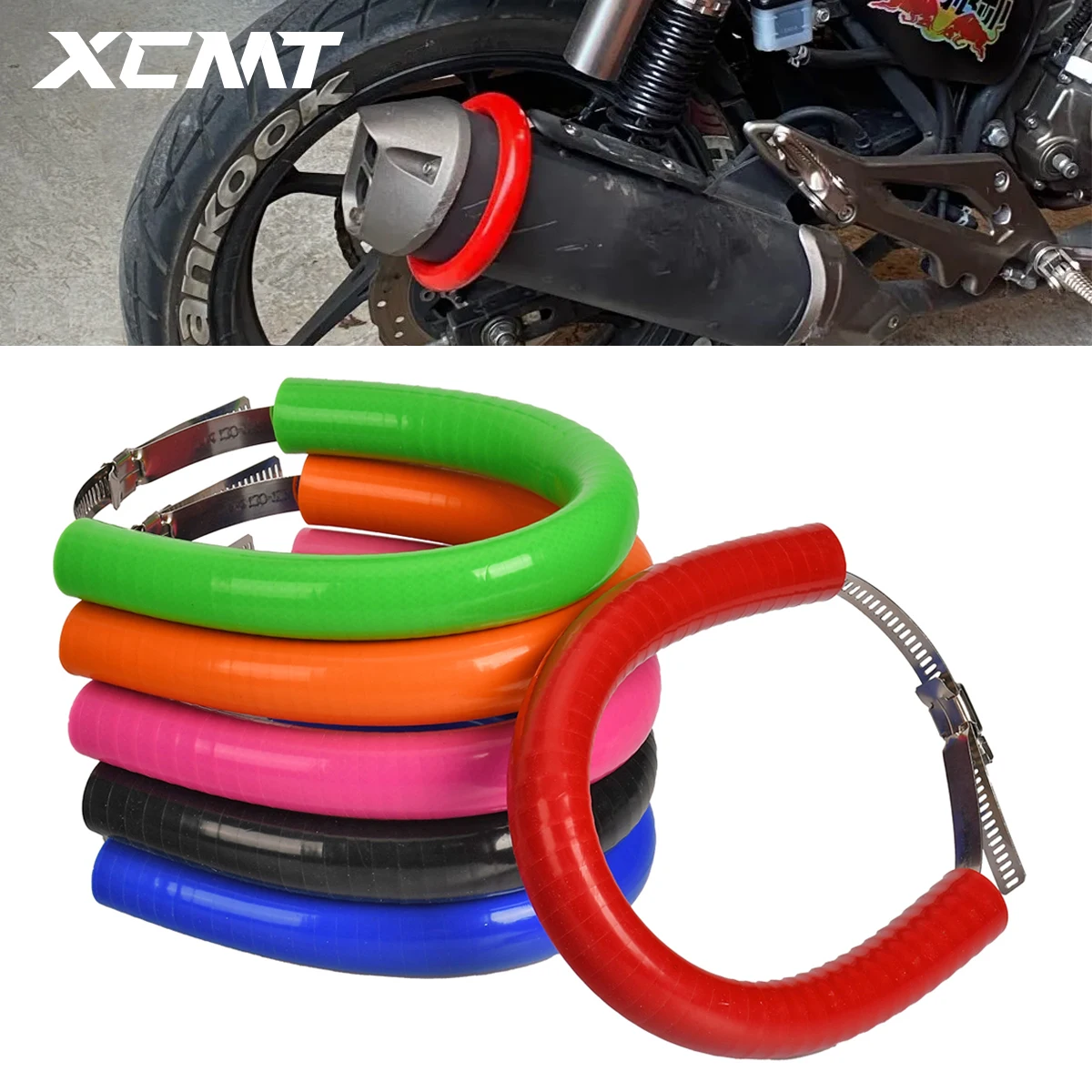 

Motorcycle Exhaust Protector Cover Guard Heat Shield For Honda CR CRF 250 Dirt Bike More than 250cc Motocross Universal Parts