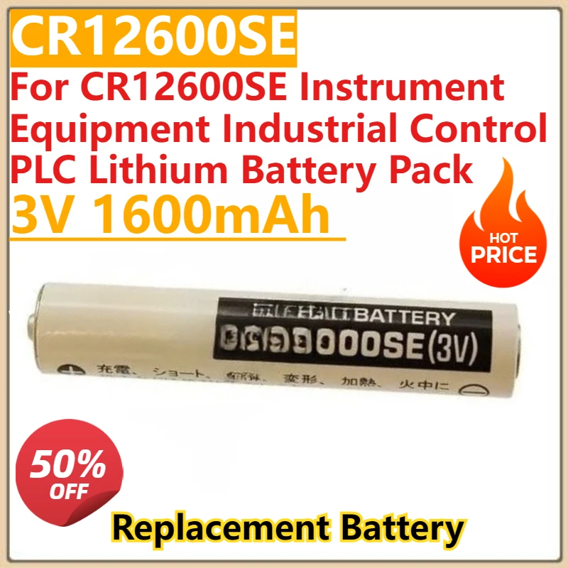 

New Replacement Battery 3V 1600mAh For FDK CR12600SE Instrument Equipment Industrial Control PLC Lithium Battery Pack