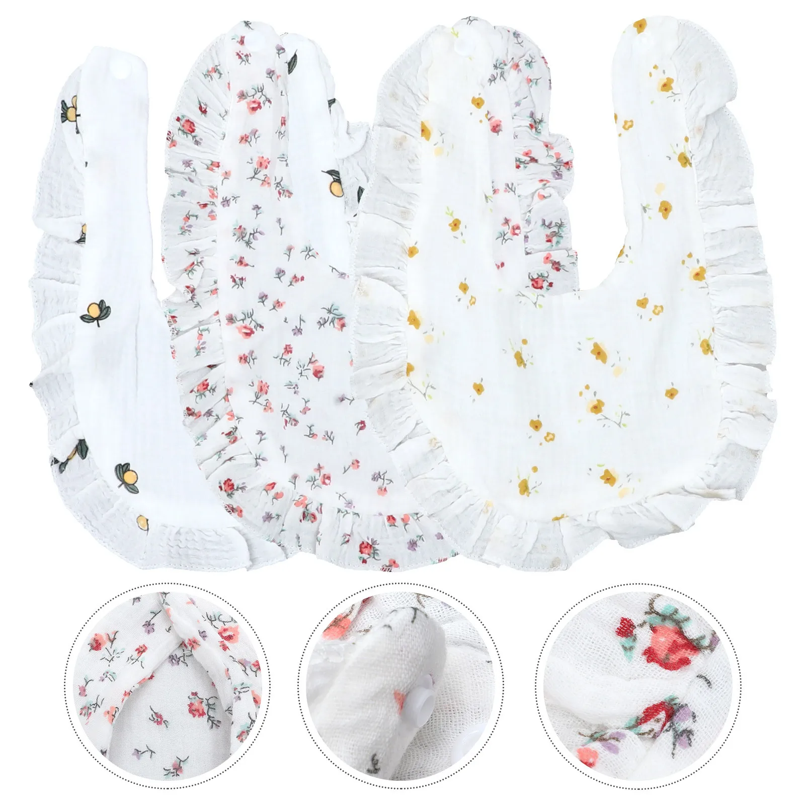 

3 шт. детские нагрудники, мягкие детские нагрудники для еды, ловушка слюней, портативные нагрудники для кормления детей, предметы первой необходимости для новых родителей, подарок