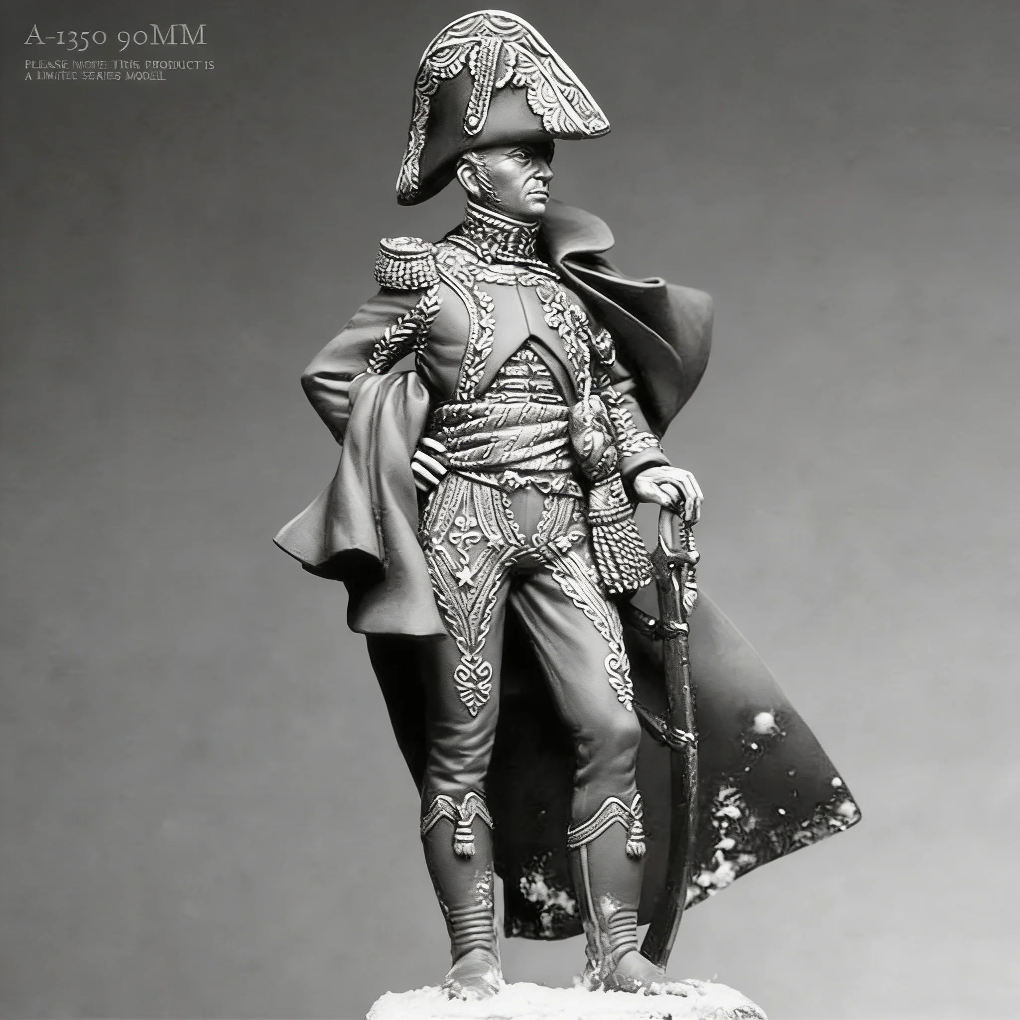 

Комплект модели из смолы 90 мм, собранный и окрашенный самостоятельно, A-1350