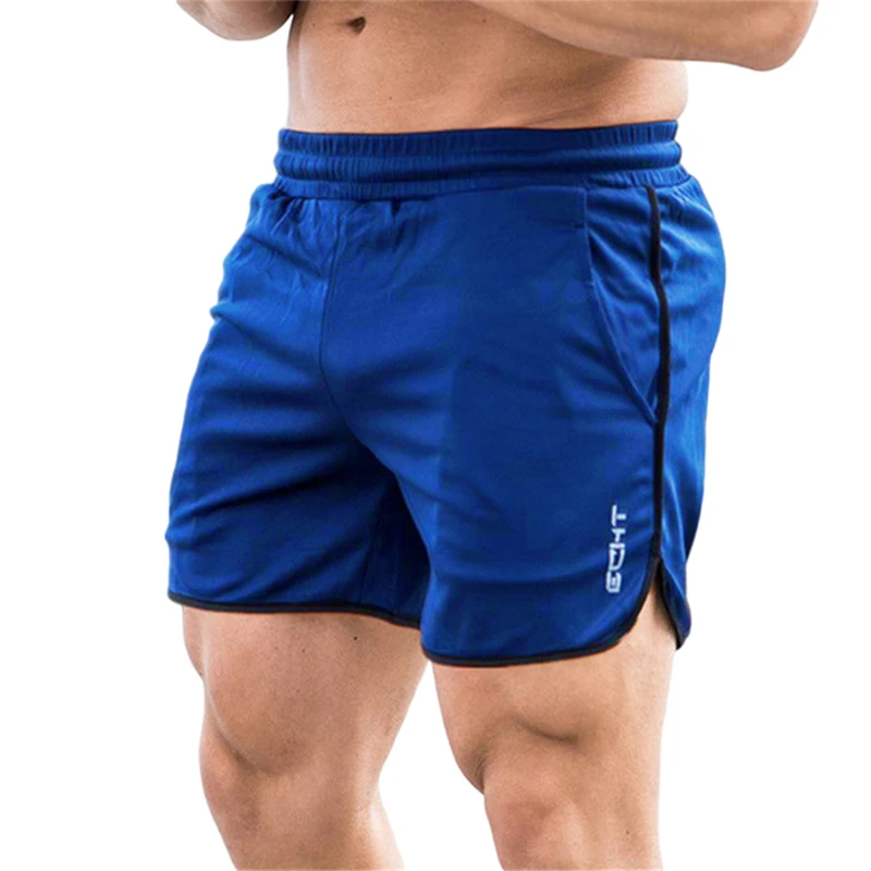 Calções desportivos de secagem rápida masculina, Corrida, Jogging, Fitness, Ginásio, Calças curtas, Novo, Verão