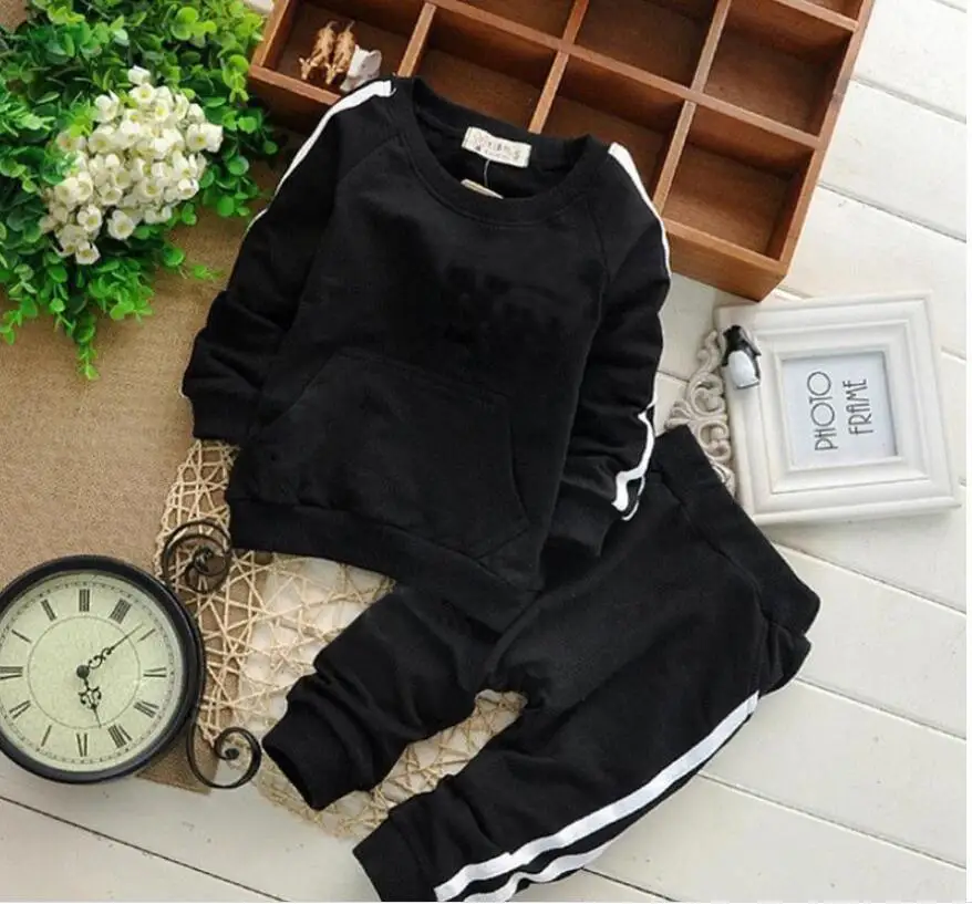 Baby Jongens Meisjes Kleding Sets Herfst Casual Kind Kleding Past Sweatshirts Broek 2 Stuks Baby Sport Kleding Past 1Set 2 Pcs