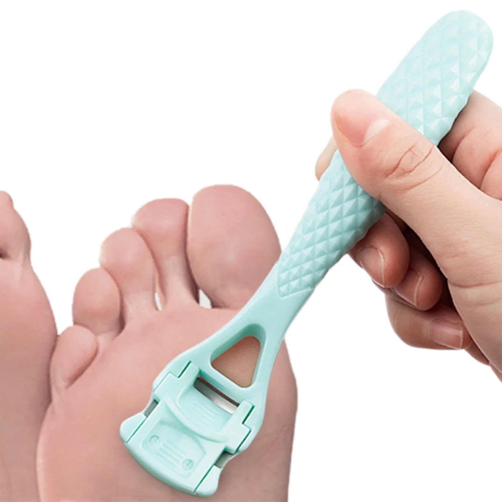 2 pçs pé removedor de pele morta ferramentas de cuidados com os pés ferramenta de pedicure de aço inoxidável remoção de calos de pele morta