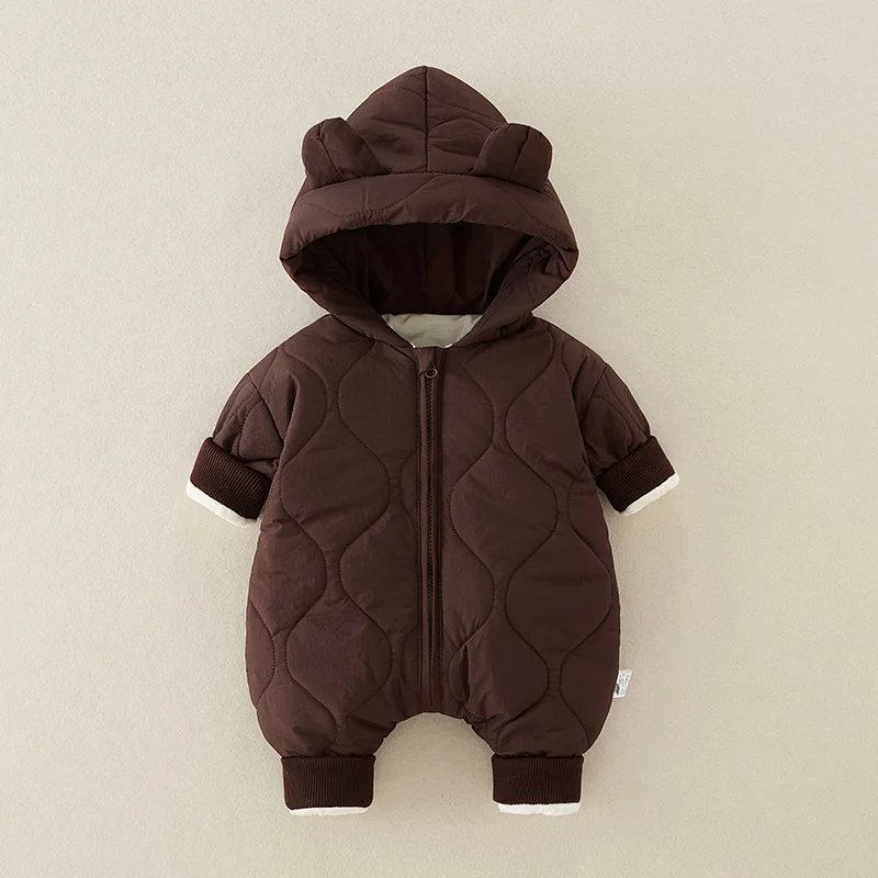 Baby clothing autumn and winter clothes, baby jumpsuit, newborn crawling thick cotton outdoor clothes