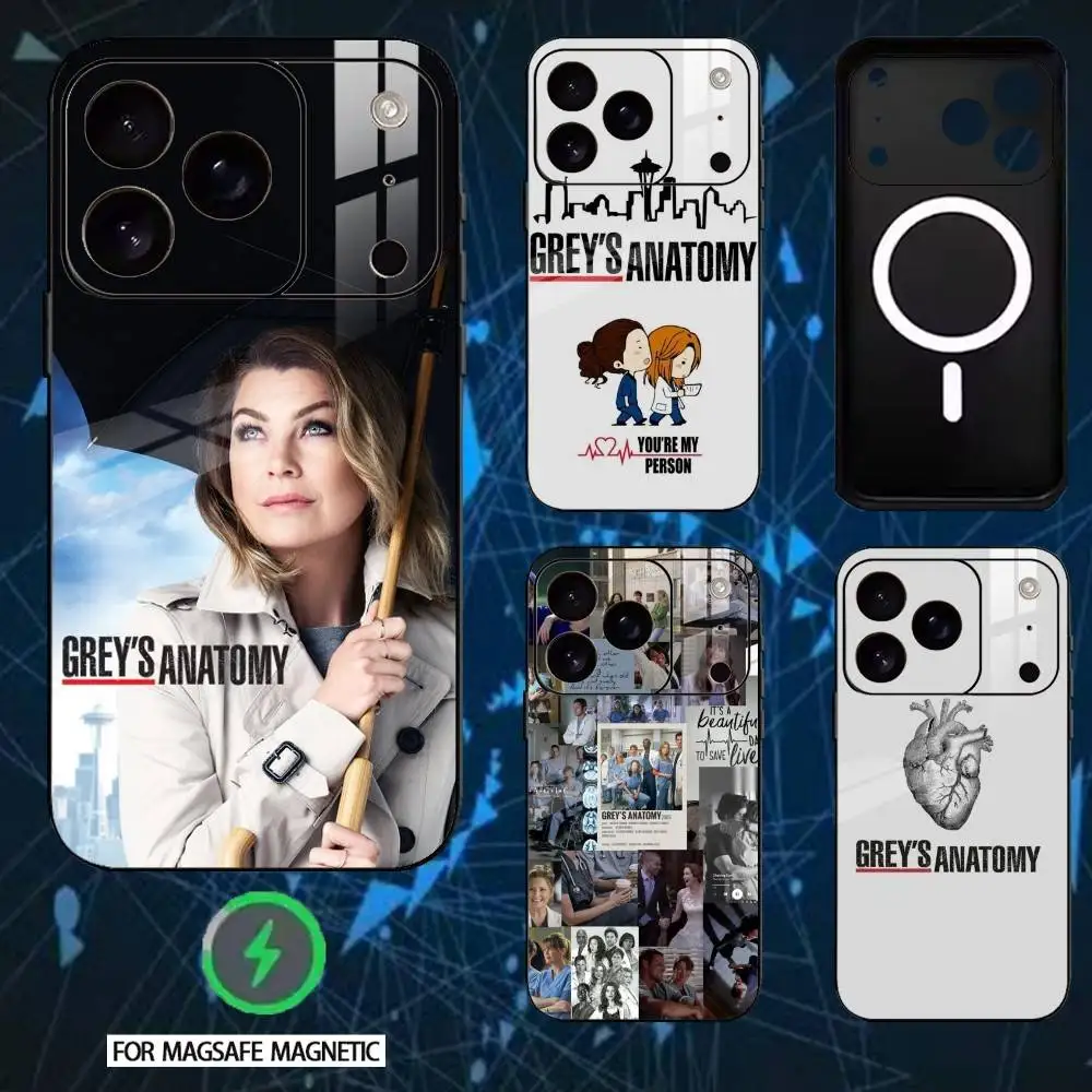

TV Grey's Anatomy Phone Case For iPhone 17 16 15 14 13 12 Pro Max Plus for Mirror Wireless Magnetic Cover