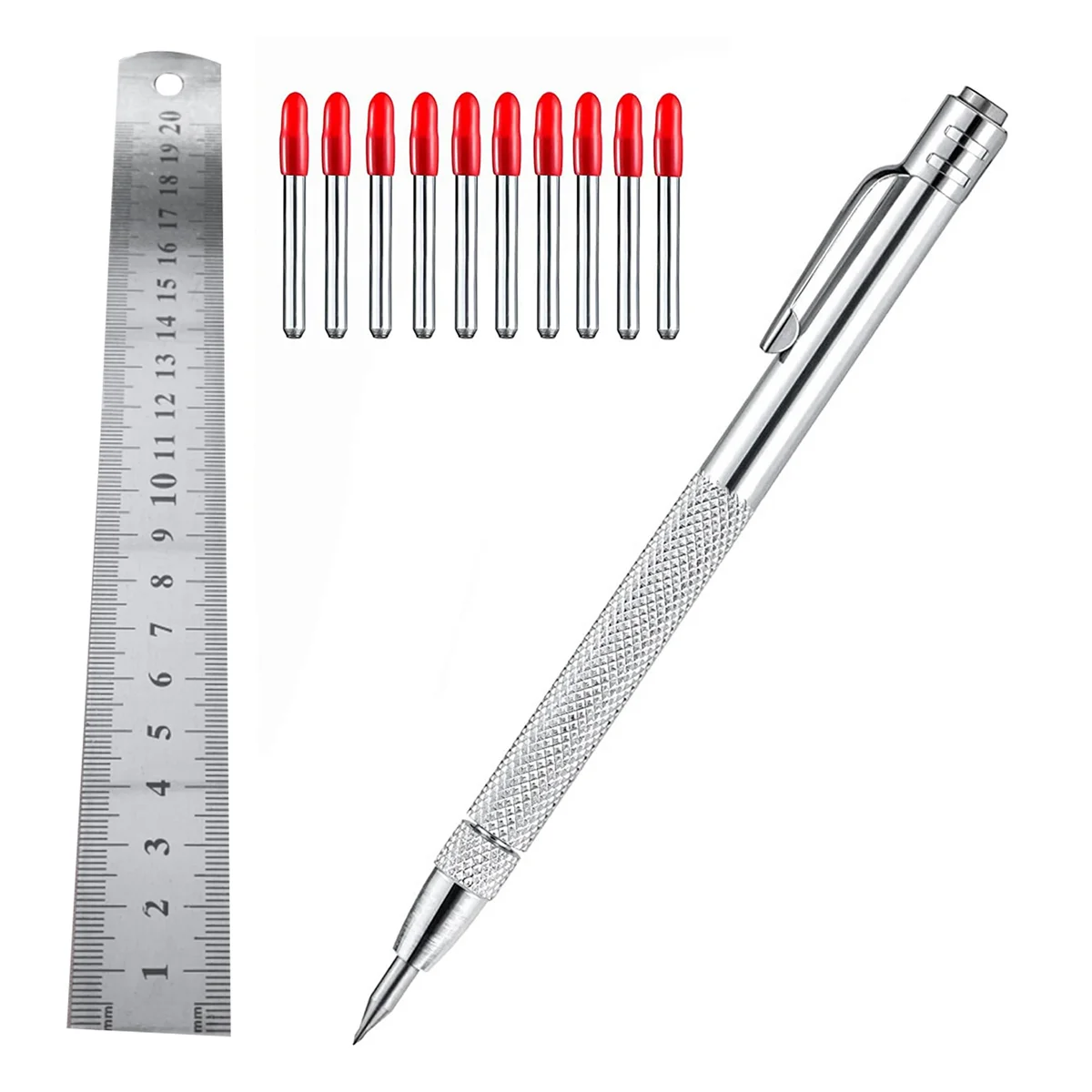 

Metal Scribe, Replacement Marking Tip, Aluminium Engraving Pen for Glass/Ceramics/Metal Sheet