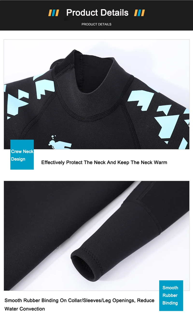 2mm Womens Long Sleeve One Piece Wetsuit Reinforced Seat Knee Panels Diving Surfing Swimming Fishing Full Body Warm Wetsuit