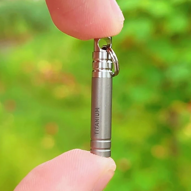 Mini Titanium SIM Card Tray Ejector Tool EDC Portable Key Pendant Ejector Pins Needle Remover for Tech Accessories