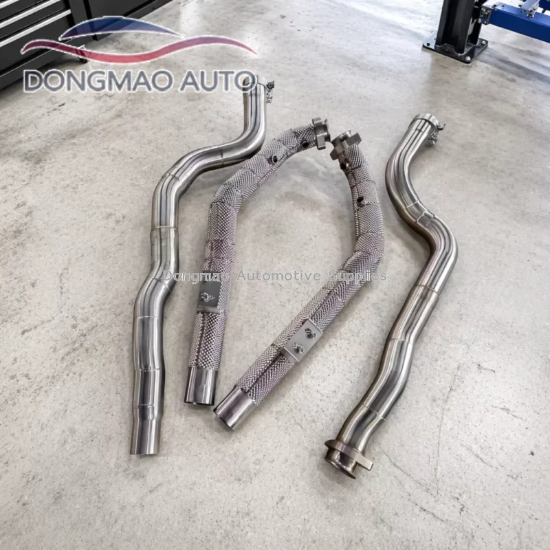 Suitable for Mercedes Benz E63 6.2L M156 W212 straight through exhaust manifold stainless steel 304
