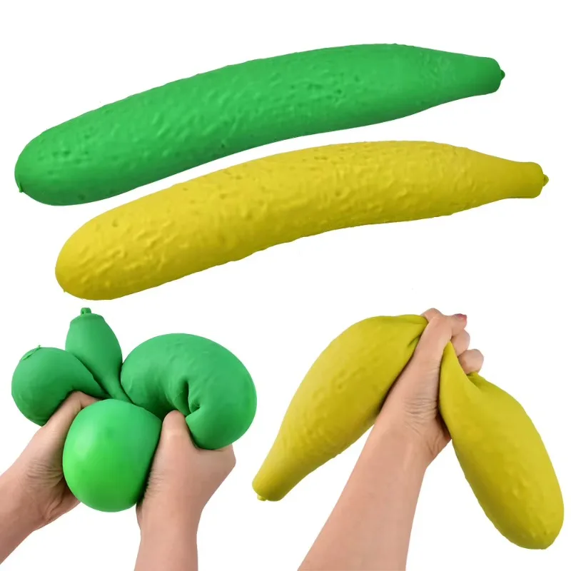 Giant Squeeze Pickle 40cm Realistic Texture Fidget Toy Super Long Stretchy Pickle Heavy Weight Stress Relief Toy Stress Kneading