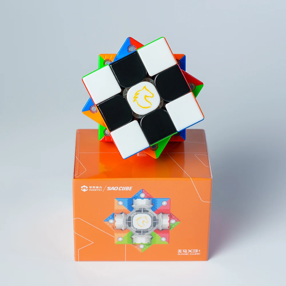 

[SaoCube] Moretry & SaoCube TianMa X3+ Maglev Ball Core 3x3 Glossy Magnetic Magic Cube Fidget Toys Children Gift