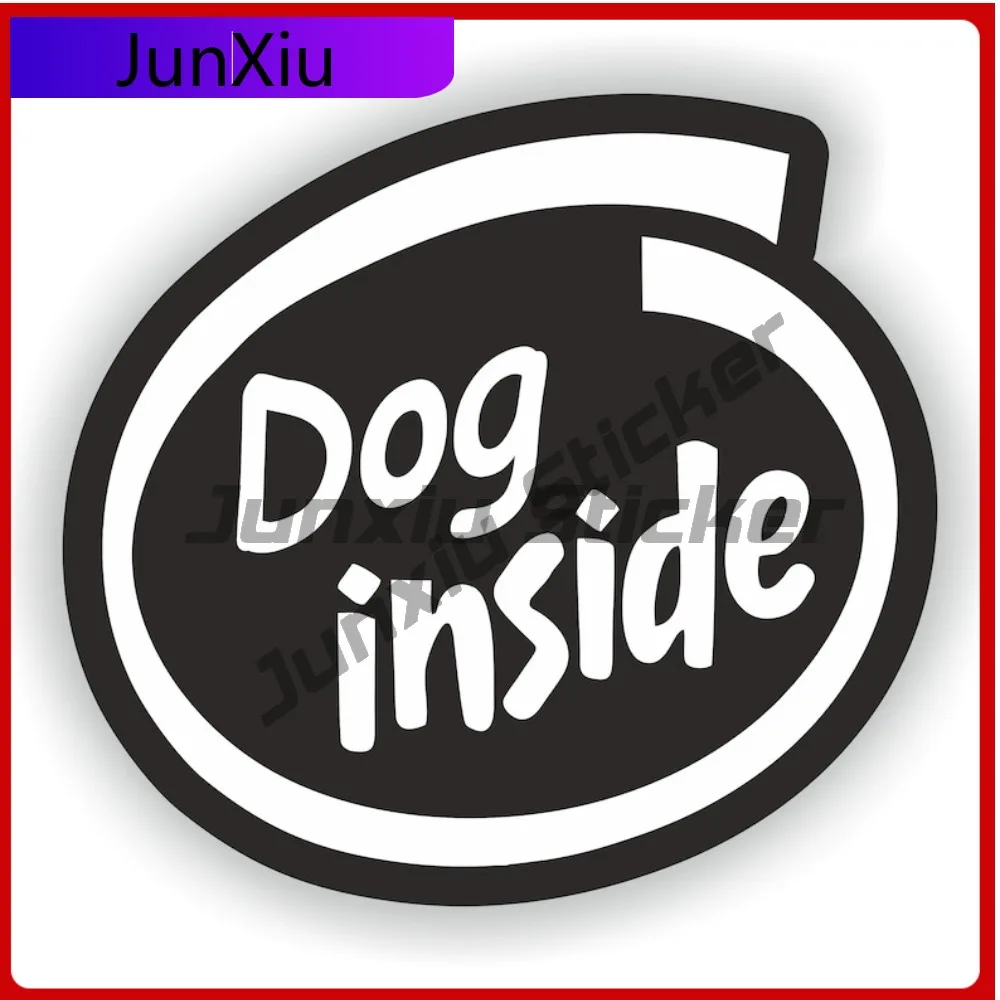 

Caution Dog Inside Warning Sticker Graphic Scratch Scratch Cover Sticker For Car Bumper Motorcycle Decals V125 Stickers Suv Wind