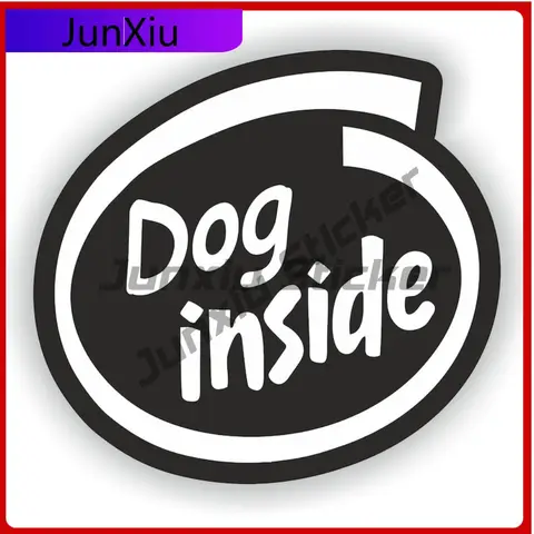 Caution Dog Inside Warning Sticker Graphic Scratch Scratch Cover Sticker For Car Bumper Motorcycle Decals V125 Stickers Suv Wind