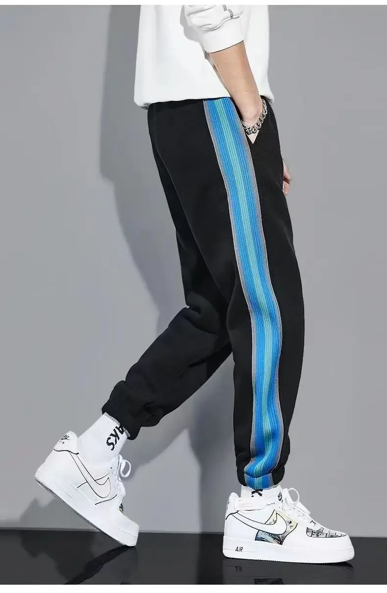 NEW Classic Streetwear Hip Hop Joggers Men Letter Ribbons Cargo Pants Pockets Track Tactical Casual Male Trousers Sweatpant K137