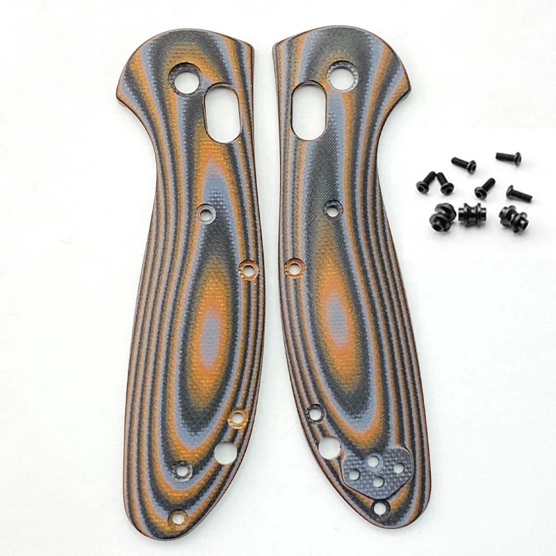 4 Colors With Screws Custom G10 Handle Scales For 4 Colors G10 Handle Scales For Benchmade Mini Griptilian 555 556 557 Knives