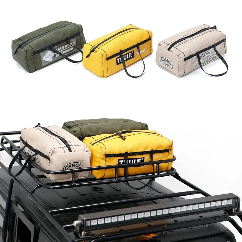 Simulated mini luggage bag handbag suitable for 1:10 TRX-4 SCX10 D90 90046 RC climbing car simulation decoration