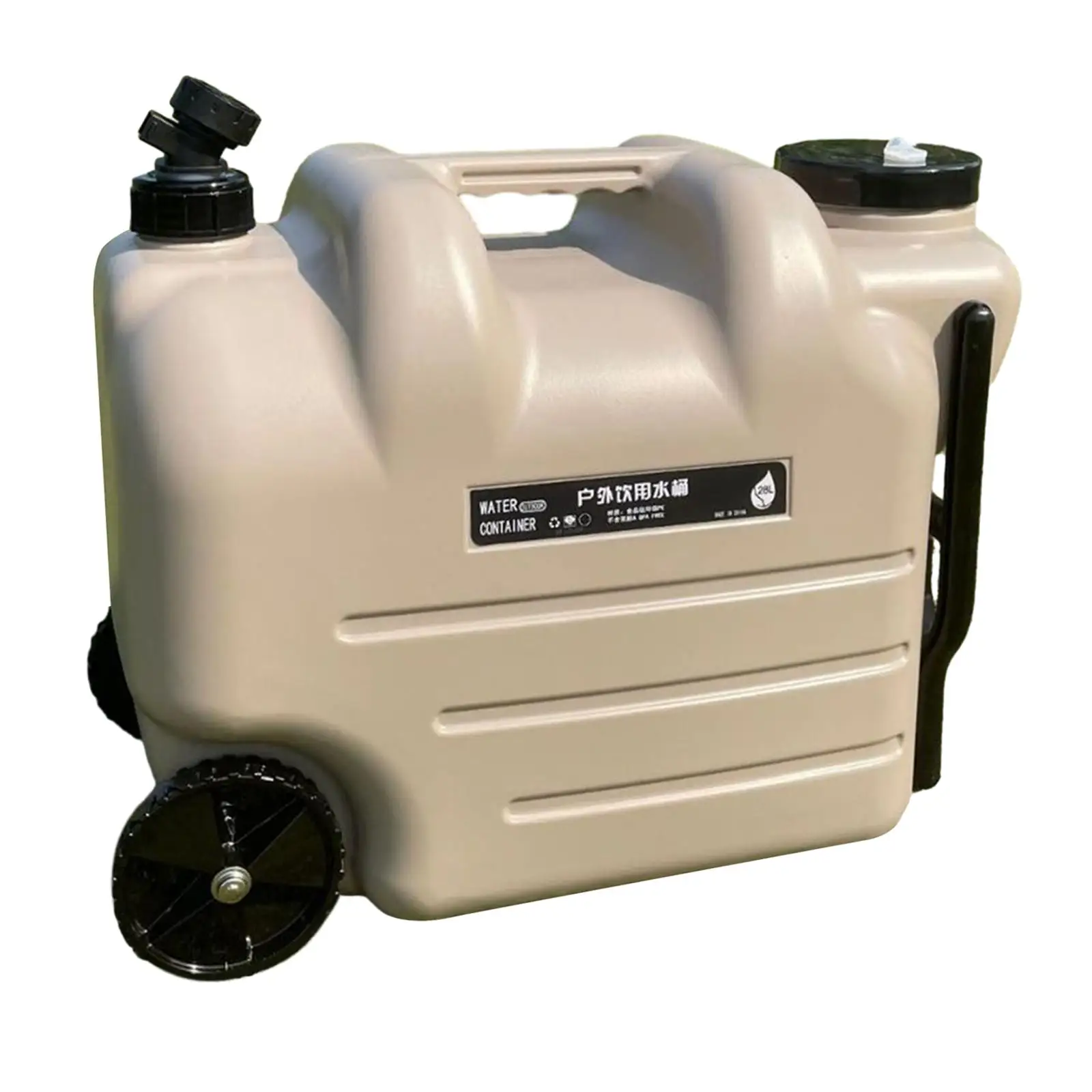 Camping Water Container 28L Hand Wash Station with Spout Outdoor Storage Bin for Travel and Hiking