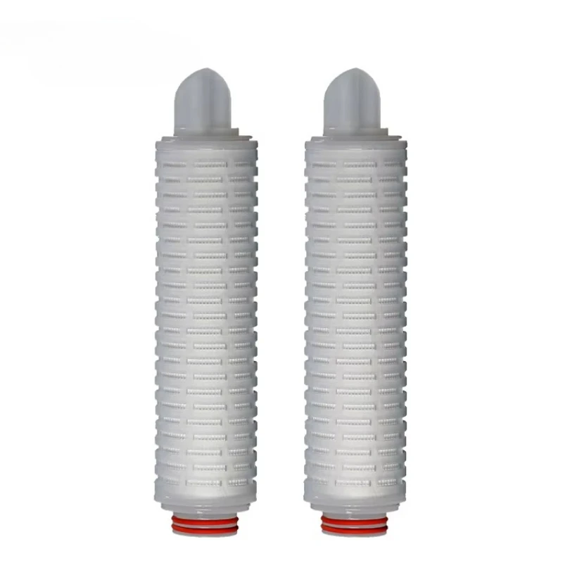 5-Inch 0.45 micron hydrophobic microfiber fabric filter element pleated ventilation filter