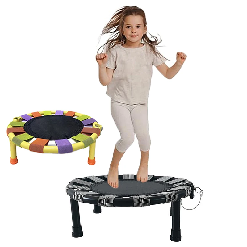 Mini trampolín plegable para niños, juguete de 45/60cm, trampolín de salto portátil para interiores, Fitness, antideslizante, soporte de peso silencioso, 75KG, el mejor regalo