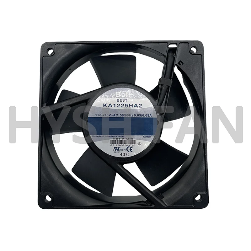 KA1225HA2 Oil 220V 0.09A/0.08A Electric Cabinet High Temperature Heat Dissipation Fan