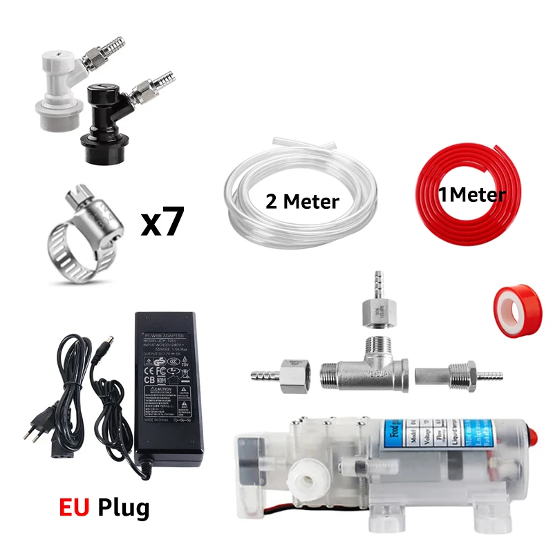Home Brewing Quick Carbonation Pump,Gas Fermentation Beer Circulating Pump,Quick Way Carbonate Keg Wort In-line Aeration Device
